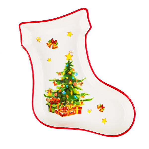 Millimi лесная сказка блюдо в форме сапожка, 25,5х19,5х3,5см, керамика, 1 шт