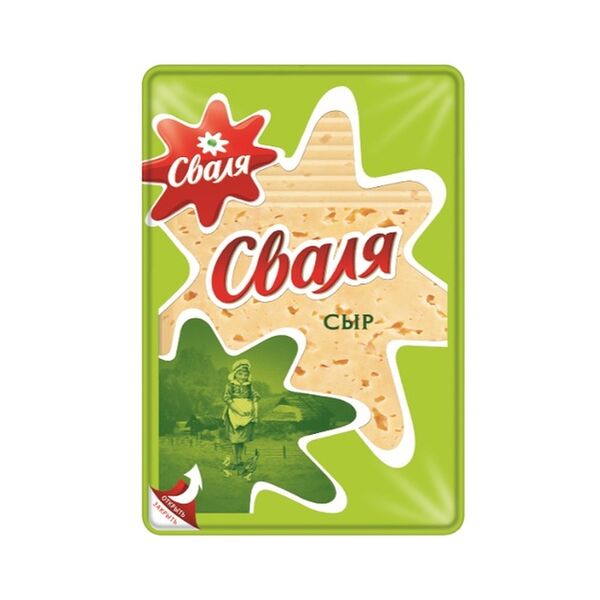 Сыр Сваля Тильзитер нарезка 45%, 125 г