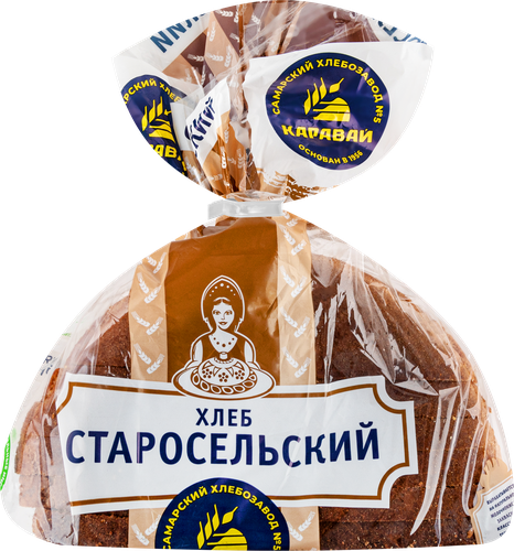 

Хлеб Самарский ХЗ №5 Старосельский в нарезке, половинка 395 г
