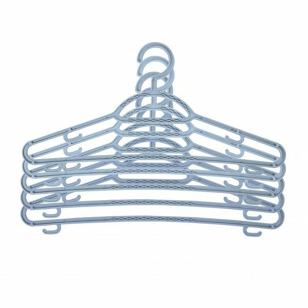 Набор вешалок Архимед для одежды тонкие цветные в ассортименте р48-50 5шт