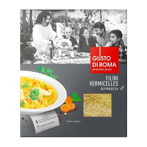 Вермишель Gusto Di Roma Vermicelli из твердых сортов, 400 г