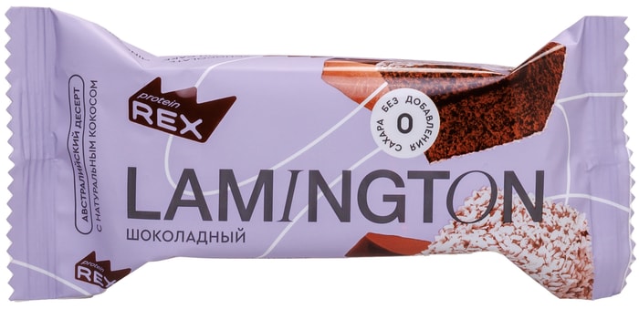 

Пирожное ProteinRex Lamington Choco 50 г