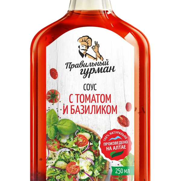 Соус Правильный гурман с томатами и базиликом