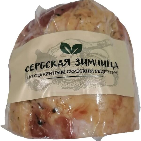 Рулет Сербская Зимница Домашний варено-копченый вес.