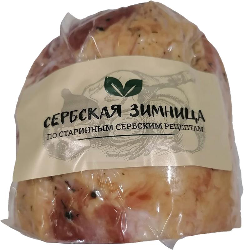 

Рулет Сербская Зимница Домашний варено-копченый вес.