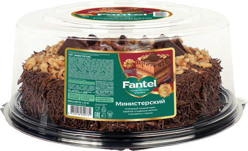 

Торт ФАНТЭЛЬ Министерский, порционный 1.95кг