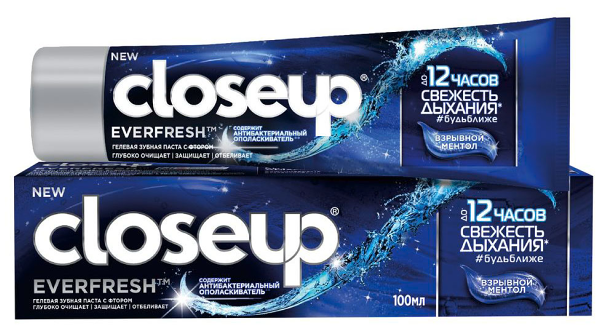 Зубная паста CloseUp Evefresh Взрывной ментол 100 мл