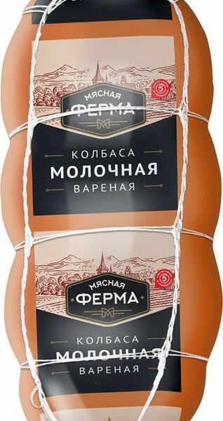 Колбаса Мясная ферма Молочная вареная 400 г