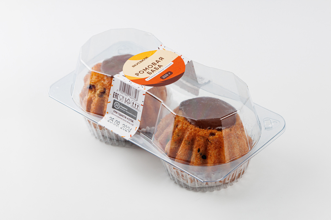 

Ромовая баба ВкусВилл 250 г