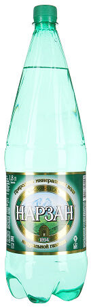 Вода минеральная природно-газированная, «Нарзан», 1.8 л, Россия