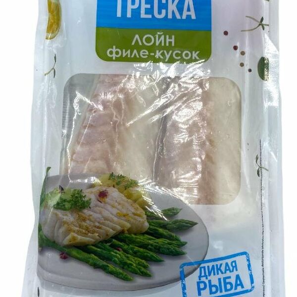 Треска Vici лойн филе-кусок без кожи замороженная 400 г
