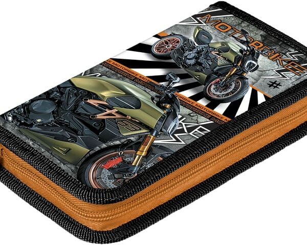 Пенал Hatber Мотобайк с таблицей умножения 19*11.5см