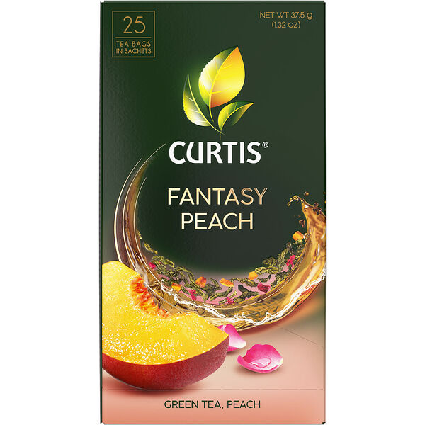 Чай Curtis Fantasy Peach зеленый сашеты 25 *1,5 г