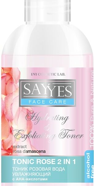 Лосьон-тоник для лица SayYes Розовая вода с АНА-кислотами 150мл