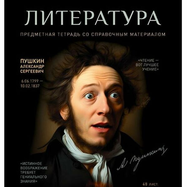 Тетрадь ПЗБМ предметная Литература линейка А5, 48 л