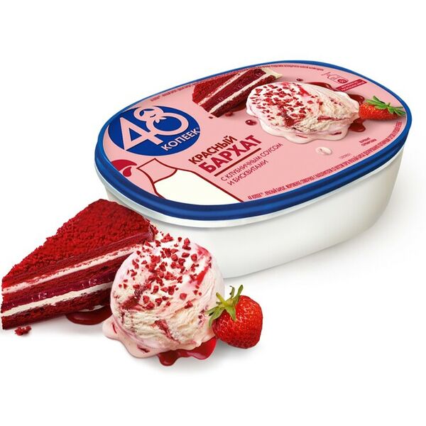 Мороженое 48 Копеек красный бархат 476г