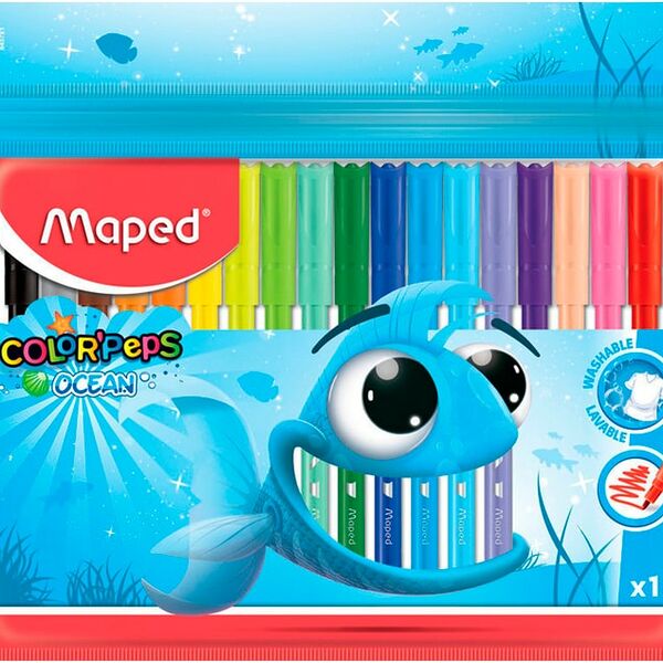 Набор фломастеров Maped Color Peps Ocean 18шт