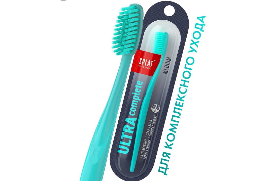 

Зубная щетка Splat Ultra Complete щетина средней жесткости ( бирюзовая ) 1 шт.