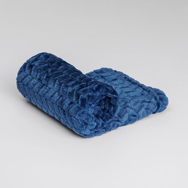 Плед однотонный для кошек и собак, 75х100 см, синий