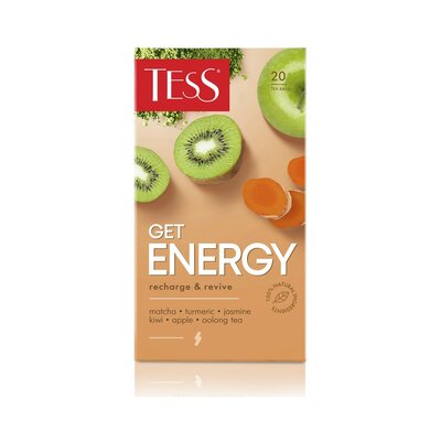 Чай зеленый Tess Get Energy Оолонг с доб зел чая с доб 20п*1,5г 30г