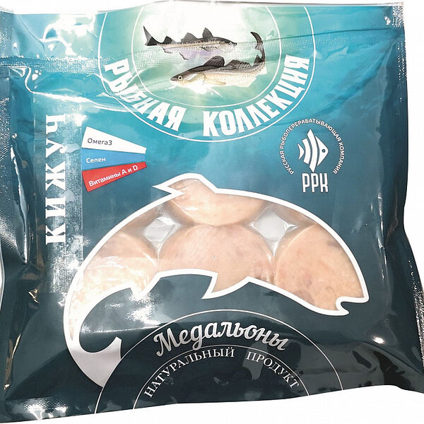 Рыбные медальоны РРК рыбная коллекция из кижуча замороженные