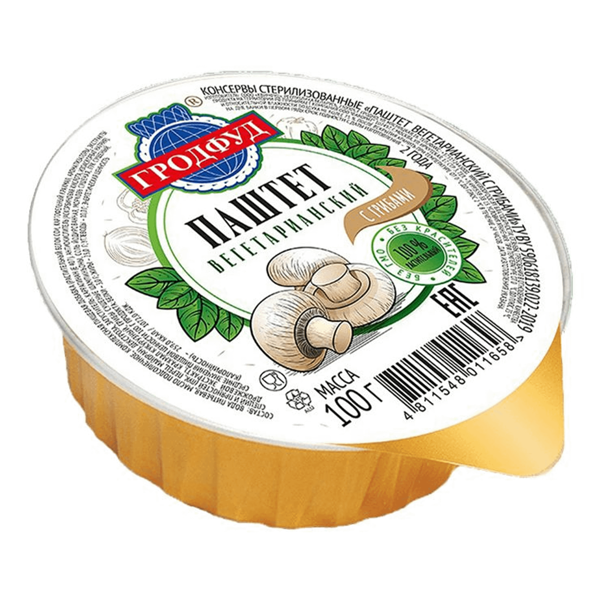 Паштет Гродфуд вегетарианский с грибами