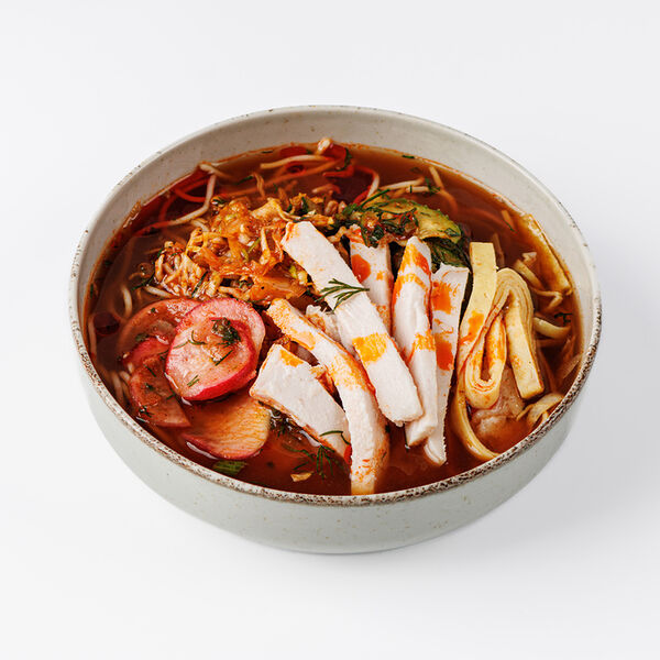 Суп Кукси с курицей на овощном бульоне ВкусВилл 400мл