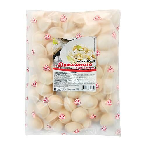 Пельмени Алидан Домашние с бульоном 1кг