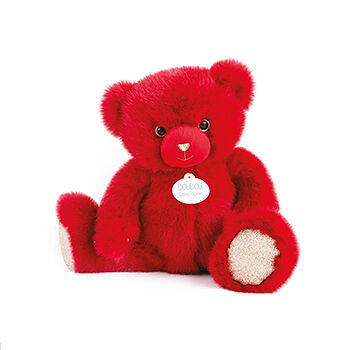 Игрушка мягкая Histoire Dours Медведь цвет красный 30см