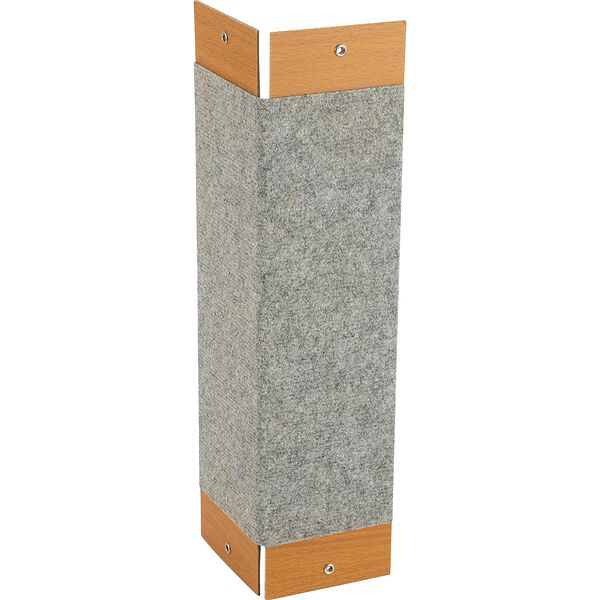 Когтеточка угловая Рыжий кот с люверсом, ковролиновая, 50х24 см