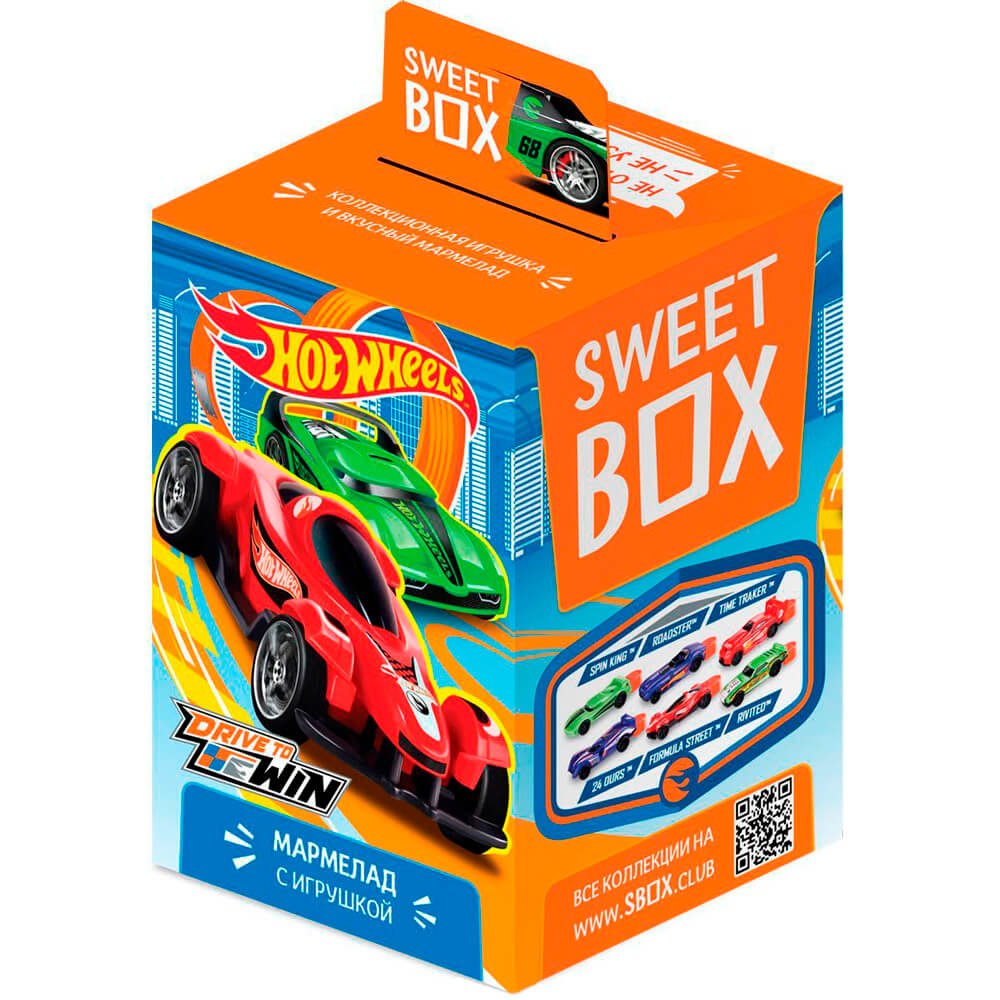 

Мармелад Sweet Box Hot Wheels с игрушкой в ассортименте 10 г