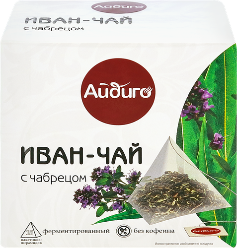 

Чай травяной Айдиго Иван-чай с чабрецом 15шт 30г