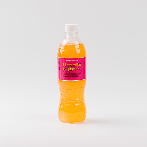 Напиток ВкусВилл персик-маракуйя среднегазированный, 500 мл