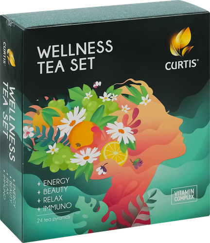 

Чай Curtis Wellness tea set 4 вида чая 41 г