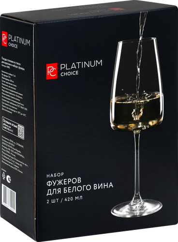 

Набор бокалов для белого вина Platinum Choice 420мл, Арт. 65985, 2шт