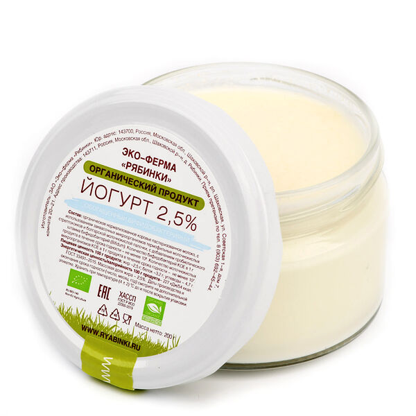 Йогурт БИО обогащённый бифидобактериями 2,5%, Эко-Ферма Рябинки