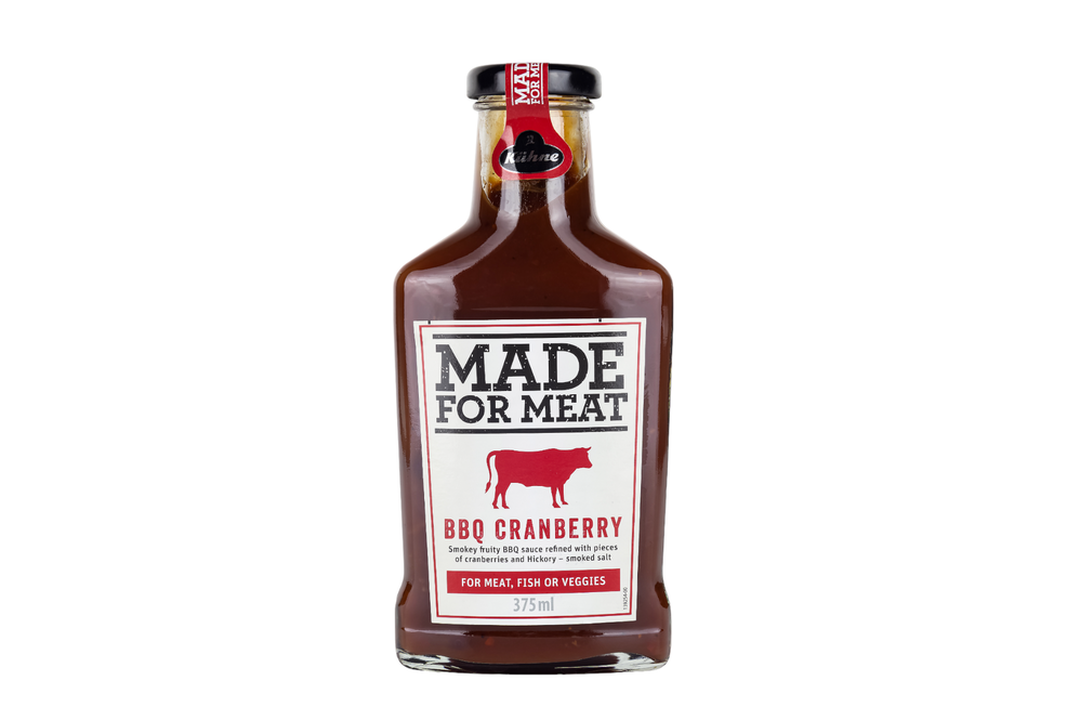 

Соус Kuhne Made for Meat Cranberry BBQ томатный барбекю с клюквой 375 мл