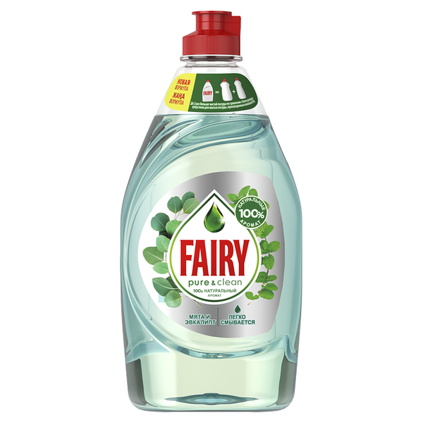 Средство для мытья посуды Fairy Pure & Clean Мята и Эвкалипт