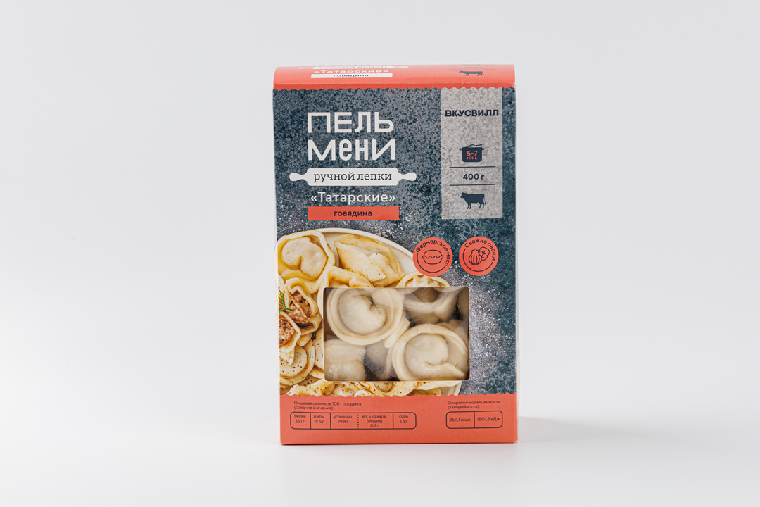 

Пельмени ВкусВилл ручной лепки Татарские 400 г