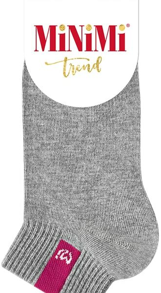 Носки женские MiNiMi Trend 4211 с эмблемой Grigio Melange серый Меланж Размер 39-41