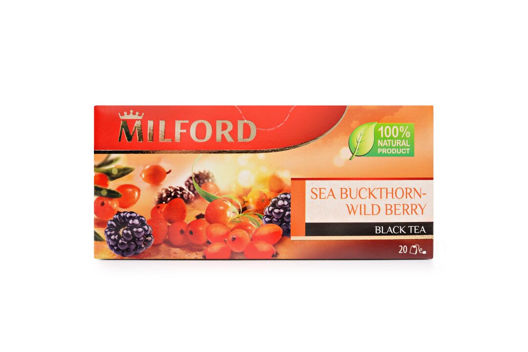 

Чай фруктовый Milford Облепиха-лесная ягода пакетированный 20х1.5 г