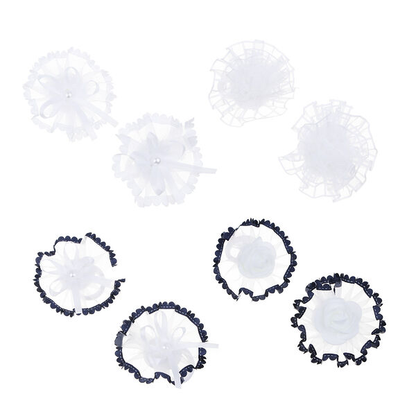 Юниlook набор детских резинок для волос 2шт, 7см, полиэстер, 4 дизайна в ассортименте, шб23-06