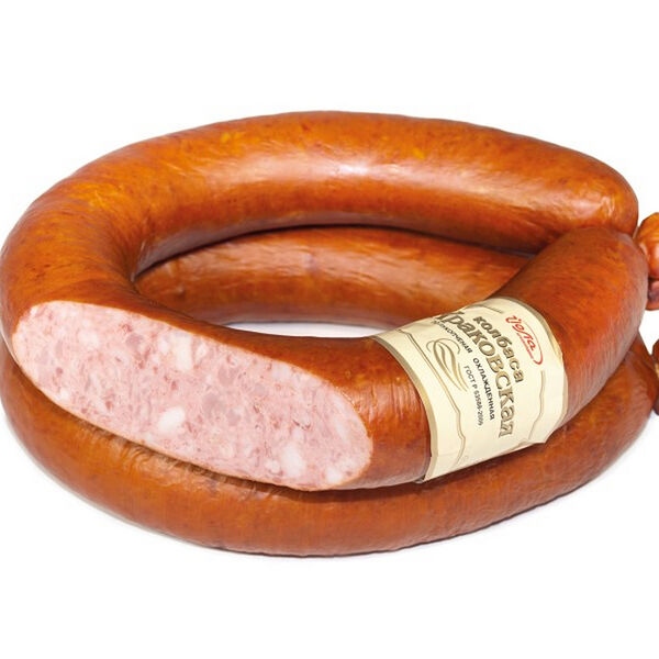 Колбаса полукопченая Йола краковская, вес