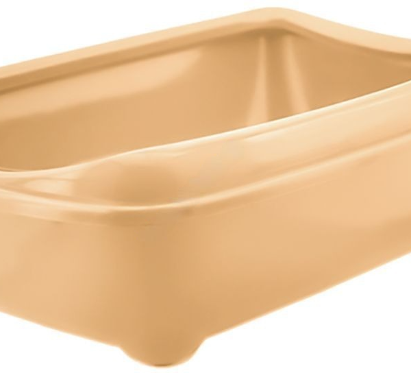 Туалет для кошек с бортиком бежевый HOMECAT 38 х 27 х 10см