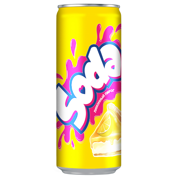 Напиток Dubl Bubl Soda Luv Drink Лимонный пирог 330 мл