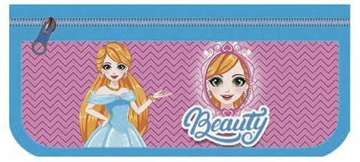 Пенал-косметичка на молнии, 1 шт в ассортименте