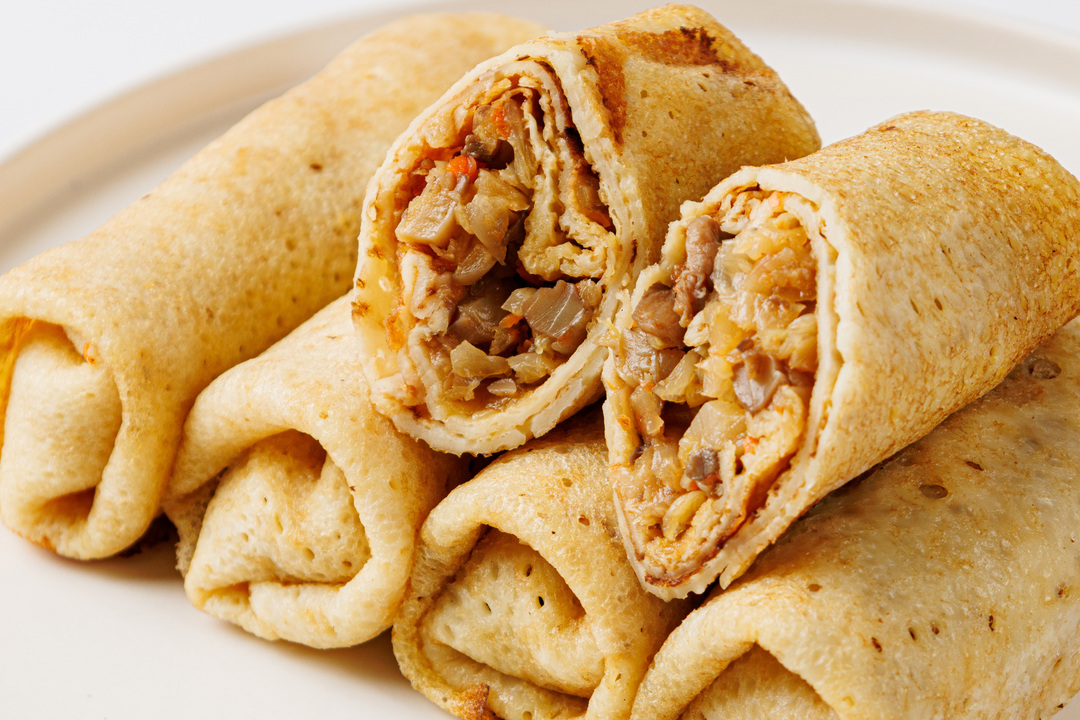 

Блинчики с капустой и грибами, зам.(Продукт замороженный)