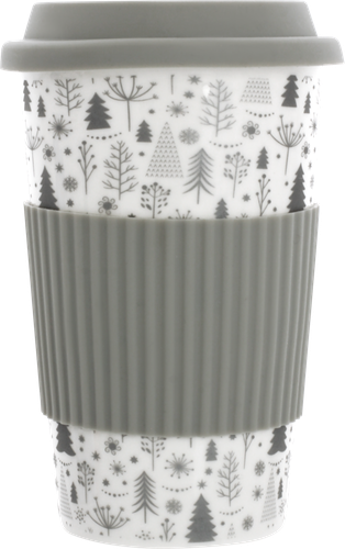 

Кружка HOMECLUB силиконовая крышка, фарфор