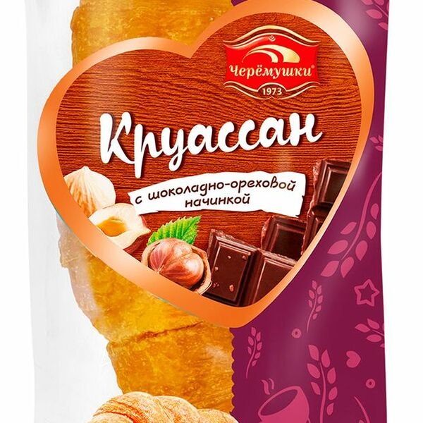 Круассан Черёмушки с шоколадно-ореховой начинкой 80 г
