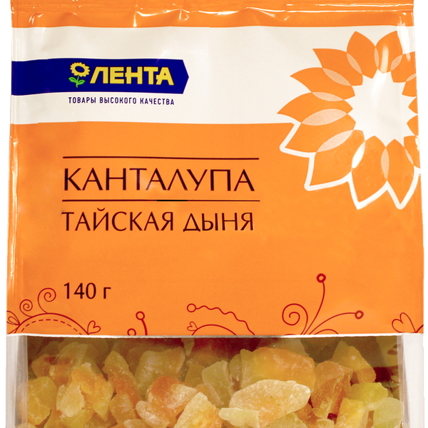 Цукаты ЛЕНТА Канталупа (тайская дыня)